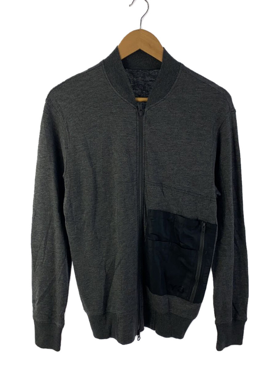 【中古】Y-3◆D/スウェットブルゾン/XS/綿織物/GRY/M38065/? NULL ?【メンズウェア】