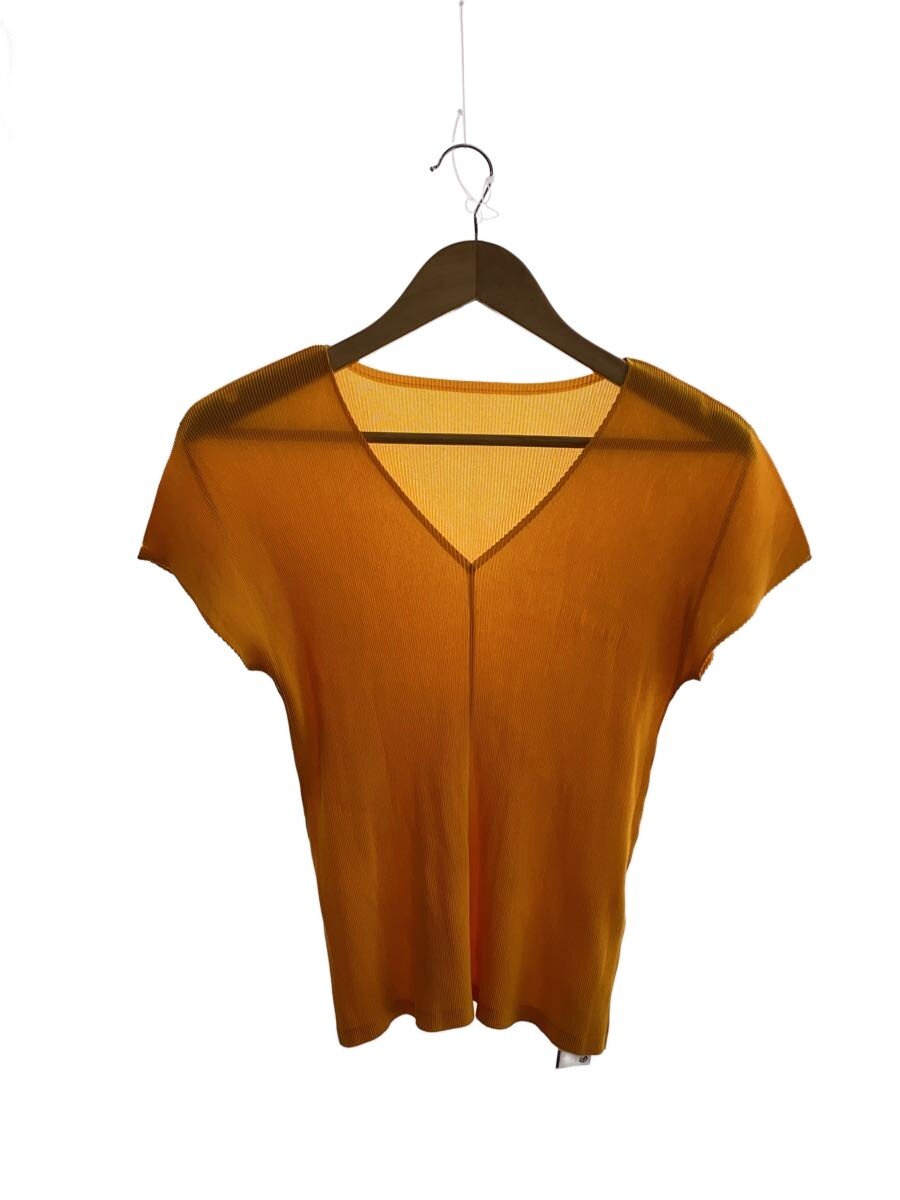 【中古】PLEATS PLEASE ISSEY MIYAKE◆ミストプリーツタートルネック/半袖カットソー/--/ポリエステル/ORN/7564015【レディース御召しもの】