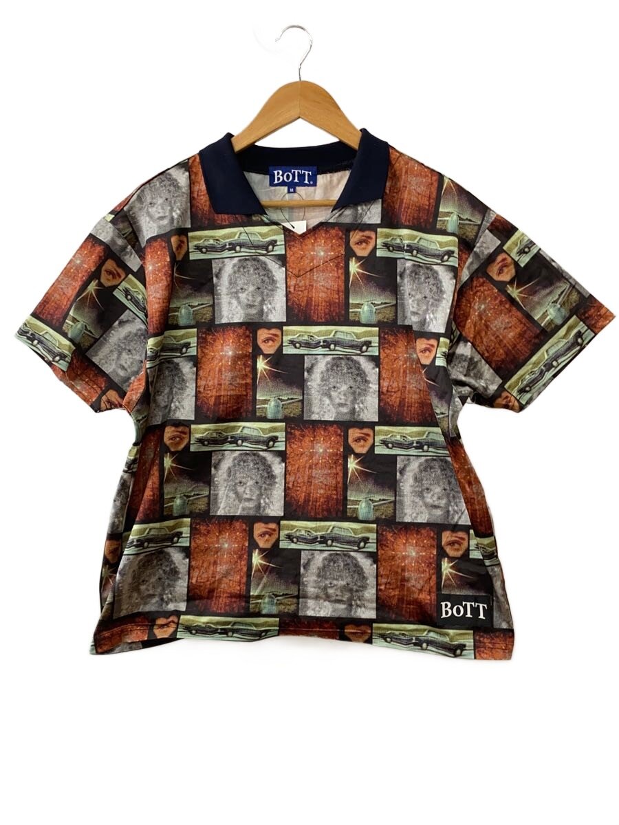 【中古】BoTT◆半袖ティーシャツ/M/ポリエステル/マルチ色合い/総柄/241BoTT06//【メンズウェア】