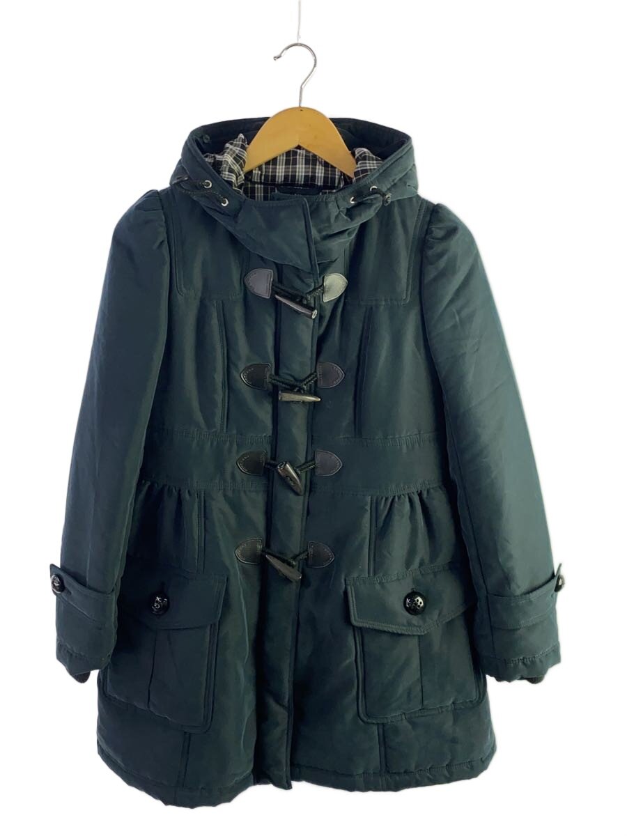 【中古】BURBERRY BLUE LABEL◆厚地の外套/38/人絹/BLK/E1A36-264-09/擦れ有【レディース御召しもの】