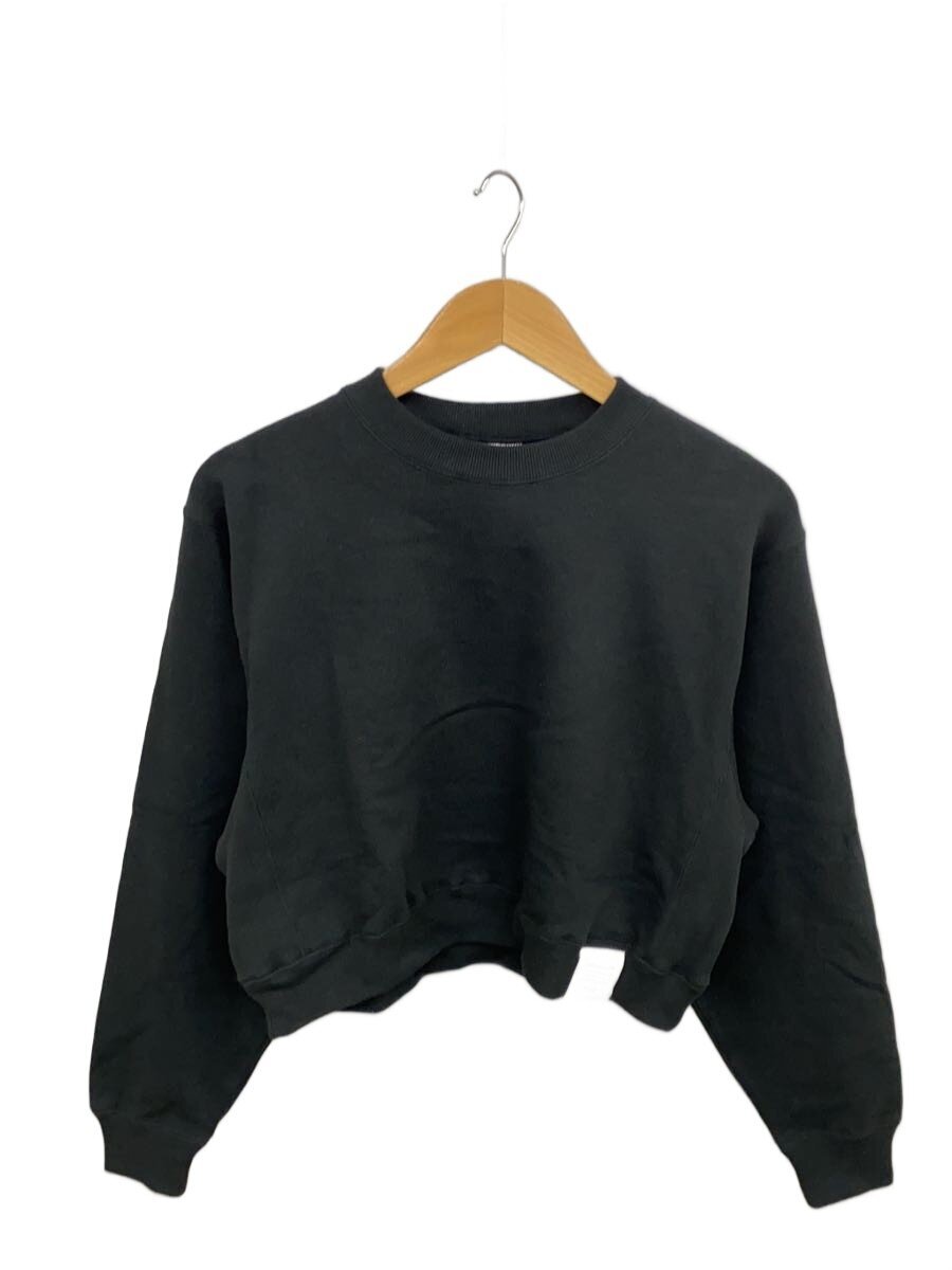 【中古】HYKE◆SWEAT SHIRT/汗水/S/綿織物/BLK/無地【レディースお召しもの】