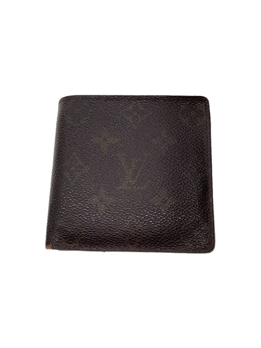 【中古】LOUIS VUITTON◆2つ折り財布/レザー/BRW/モノグラム/レディース/m61675【服飾雑貨他】