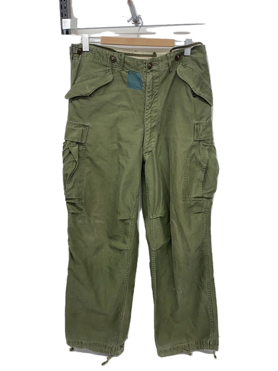 【中古】US.ARMY◆M-51/カーゴパンツ/--/綿織物/カーキ/無地【メンズウェア】