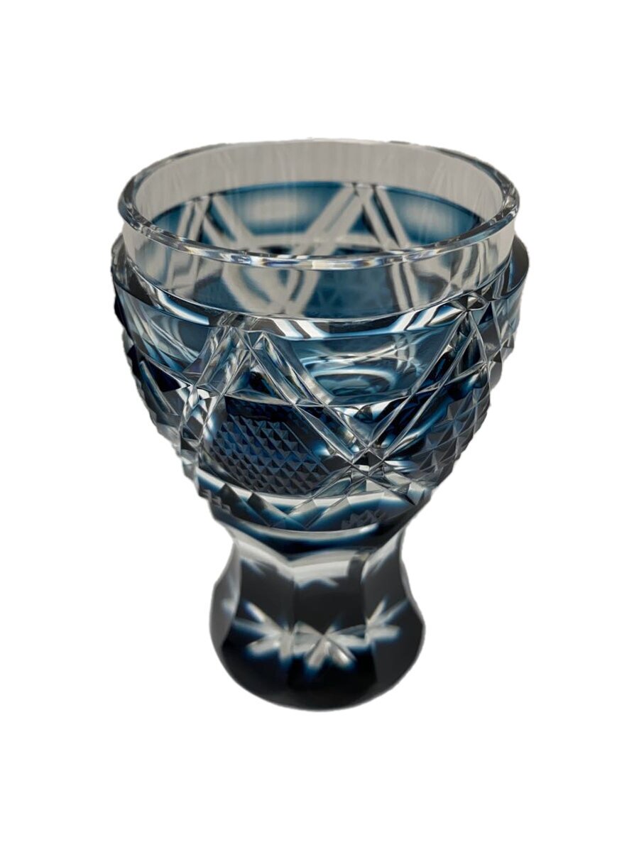 【中古】薩摩びーどろ工芸◆サツマビードロコウゲイ/グラス/ブルー/020506【キッチン用品】｜2ｎｄ STREET 店