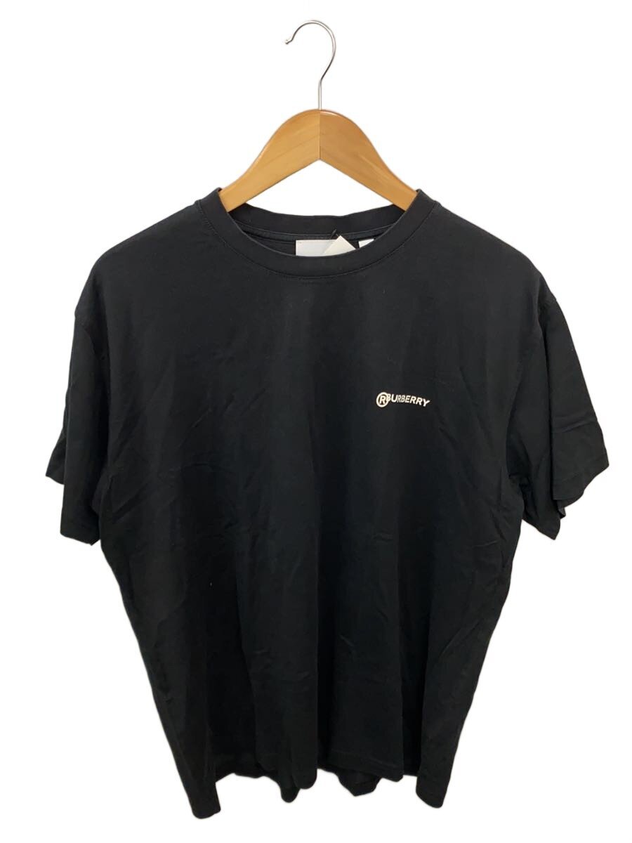 【中古】BURBERRY LONDON◆8025657/ティーシャツ/S/綿織物/BLK/物質の状態思いめぐらす//【メンズウェア】
