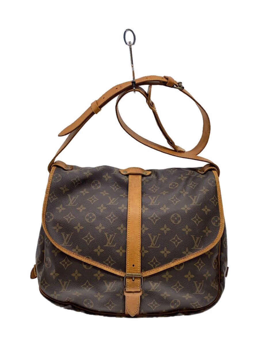 【中古】LOUIS VUITTON◆1)ソミュール35_モノグラム・キャンバス_BRW/PVC/BRW【バッグ】｜2ｎｄ STREET 店