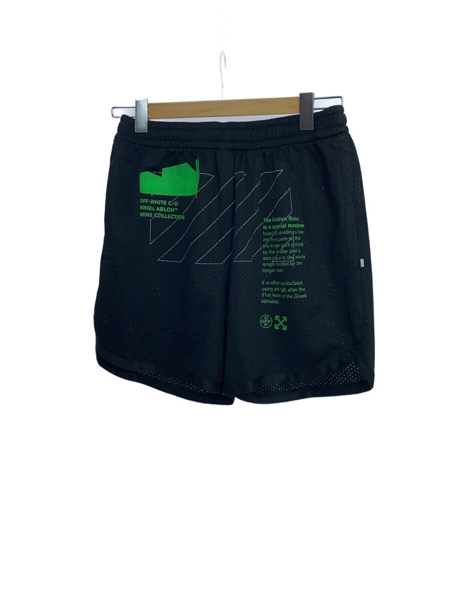 【中古】OFF-WHITE◆20SS/ARCH SHPAPE MESH SHORT/遊撃手ズボン下/M/ポリエステル/BLK/刷り上げる【メンズウェア】