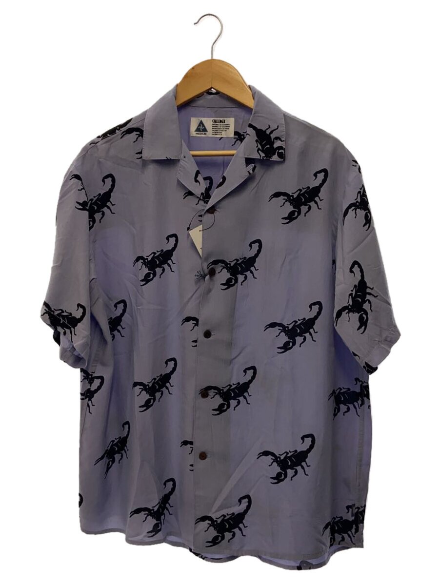 【中古】CHALLENGER◆S/S SCORPION SHIRT/半袖プルオーバー/M/人絹/PUP/総柄/CLG-SH 025-007【メンズウェア】