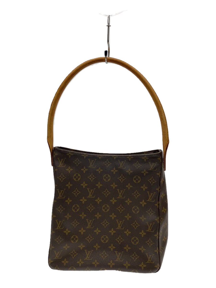 【中古】LOUIS VUITTON◆ルーピングGM_モノグラム・帆布_BRW/PVC/BRW/総柄【御徒面子】