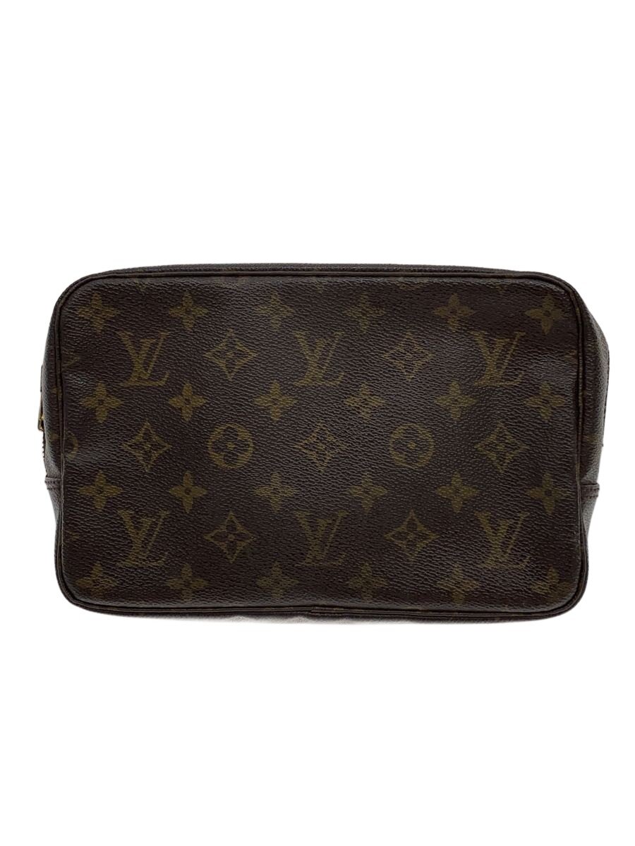【中古】LOUIS VUITTON◆トゥルース・トワレット28_モノグラム・帆布_BRW/PVC/BRW/総柄//【御徒面子】