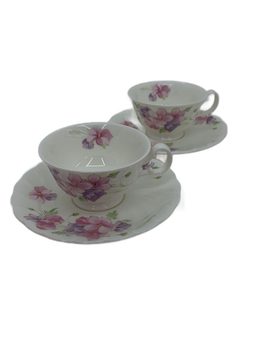 【中古】Noritake◆カップ&ソーサー/2点セット/WHT【キッチン用品】