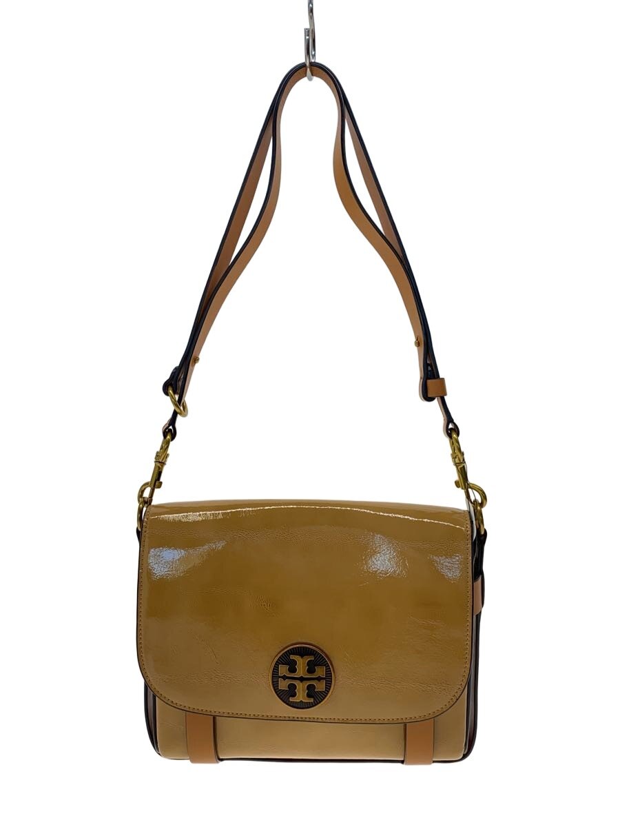 【中古】TORY BURCH◆2WAY/ワンショルダーバッグクロスボディバッグ/エナメル/CML/無地【バッグ】｜2ｎｄ STREET 店