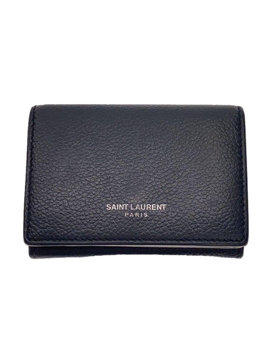 【中古】SAINT LAURENT◆3つ折り財布/レザー/BLK/無地/レディース【服飾雑貨他】|2nd STREET 店