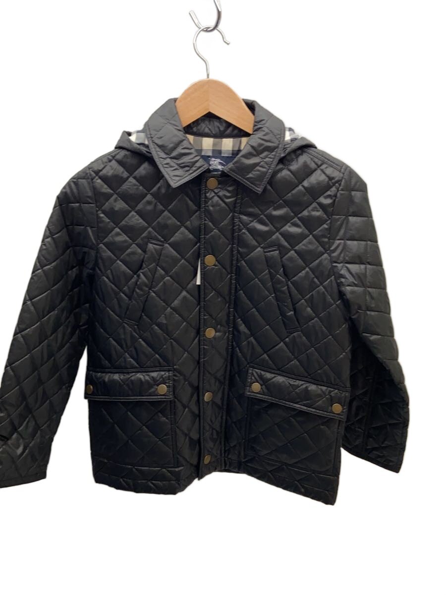 【中古】BURBERRY LONDON◆厚地の外套/140糎/ポリエステル/黒いこと/無地/C2C14-244-09//【キッズ】