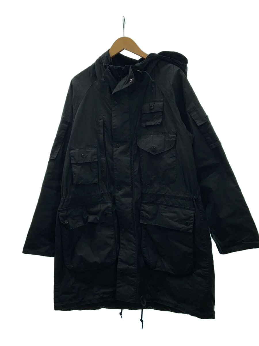 【中古】Barbour◆モッズコート/M/綿織物/BLK/無地/1802220【メンズウェア】