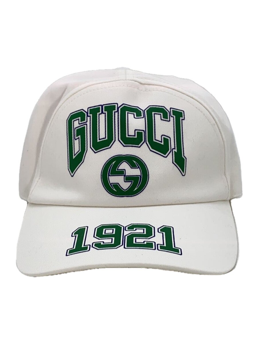 【中古】GUCCI◆旗がしら/L/綿織物/WHT/メンズ/773135//【服飾雑貨他】