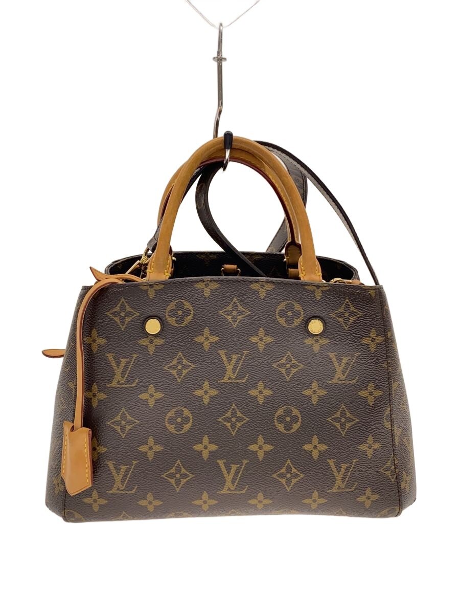【中古】LOUIS VUITTON◆モンテーニュBB_モノグラム・キャンバス/PVC/ブラウン【バッグ】｜2ｎｄ STREET 店