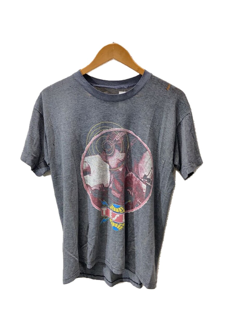 【中古】80s/TESLA/1989 WORLD TOUR/ダンス楽隊プルオーバー/綿織物ポリ/GRY【メンズウェア】