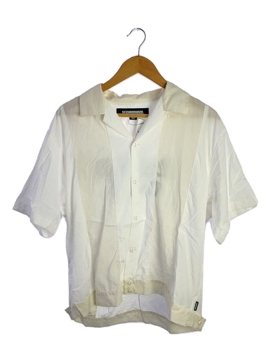 【中古】NEIGHBORHOOD◆半袖プルオーバー/M/--/WHT/241SPNH-SHM05/? NULL ?【メンズウェア】