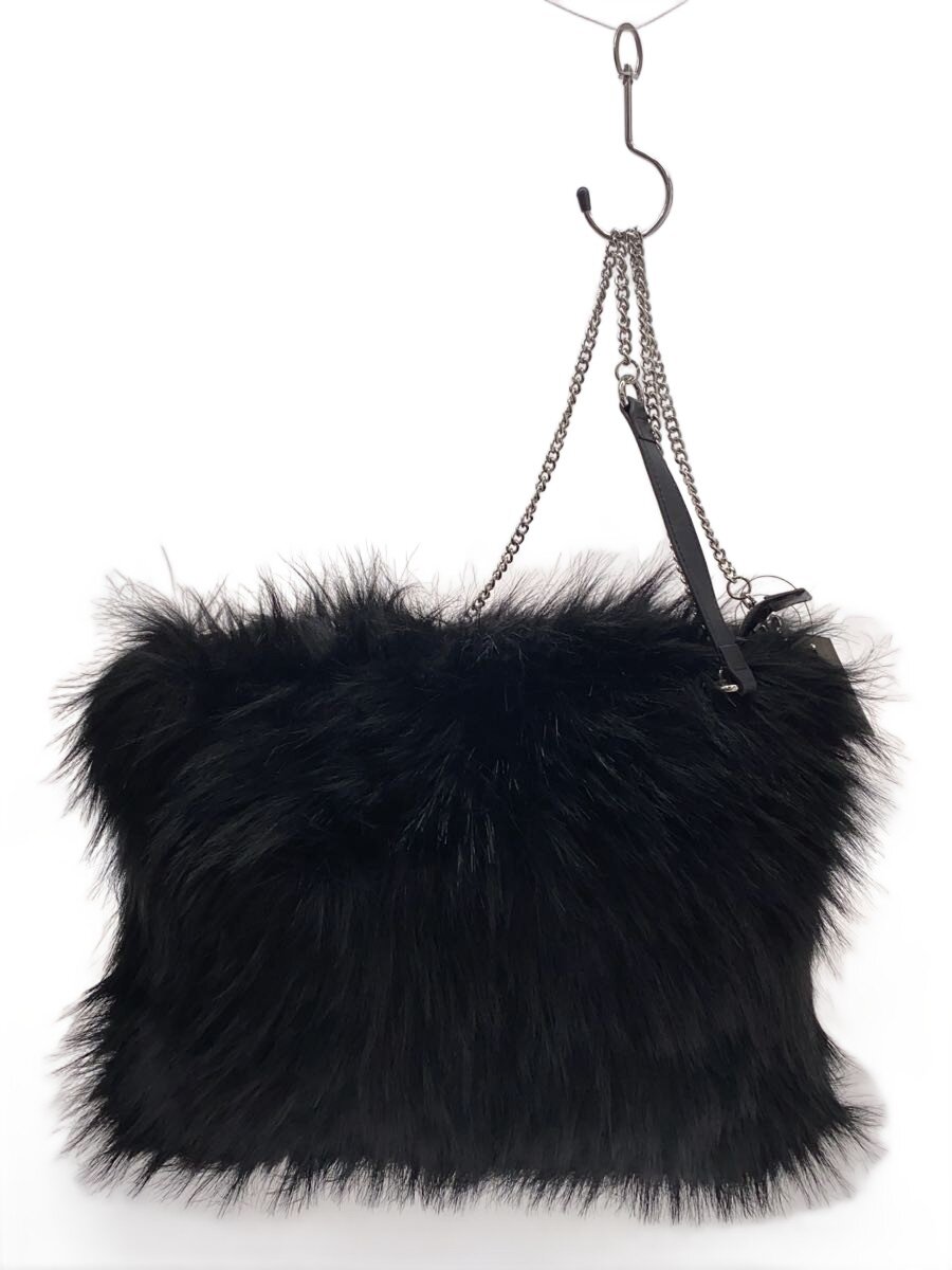 【中古】DIESEL◆チェーンショルダーバッグ/フェイクファー/ブラック//【バッグ】｜2ｎｄ STREET 店