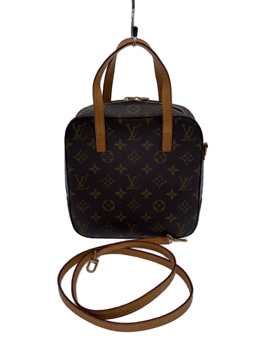 【中古】LOUIS VUITTON◆スポンティーニ_モノグラム・帆布_BRW/PVC/BRW//【御徒面子】