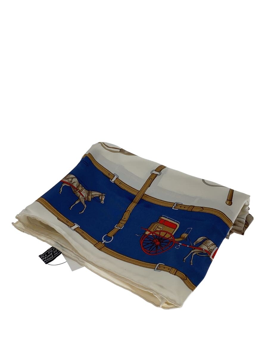 【中古】CELINE◆えり巻き/--/BLU/総柄/レディース【服飾雑貨他】