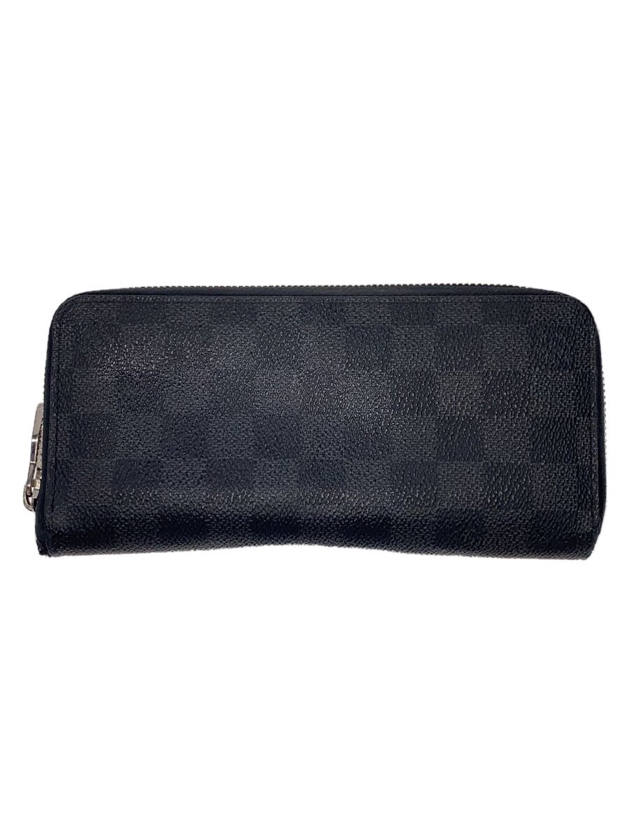【中古】LOUIS VUITTON◆ジッピー・ウォレット・ヴェルティカル_ダミエ・グラフィット_BLK/PVC/BLK/総柄/メンズ【服飾雑貨他】
