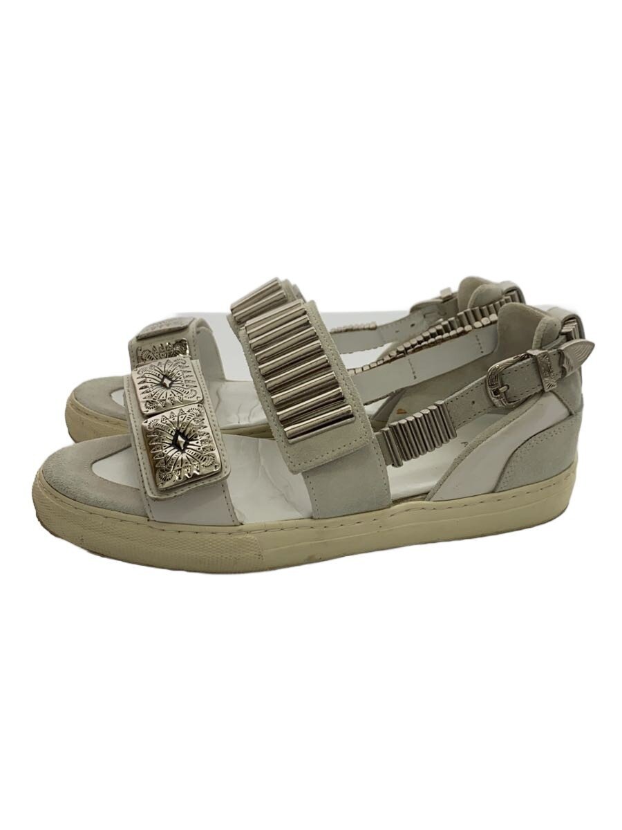 【中古】TOGA PULLA◆METAL SNEAKER SANDAL/サンダル/38/白いこと/なめし革/122OG【シューズ】