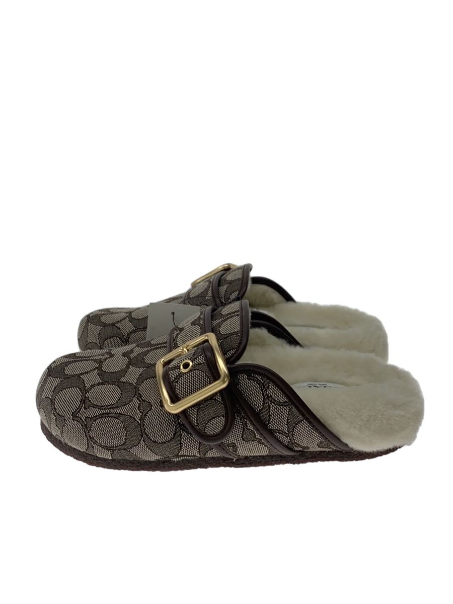 【中古】COACH◆サンダル/22.5糎/BEG/CW680【シューズ】