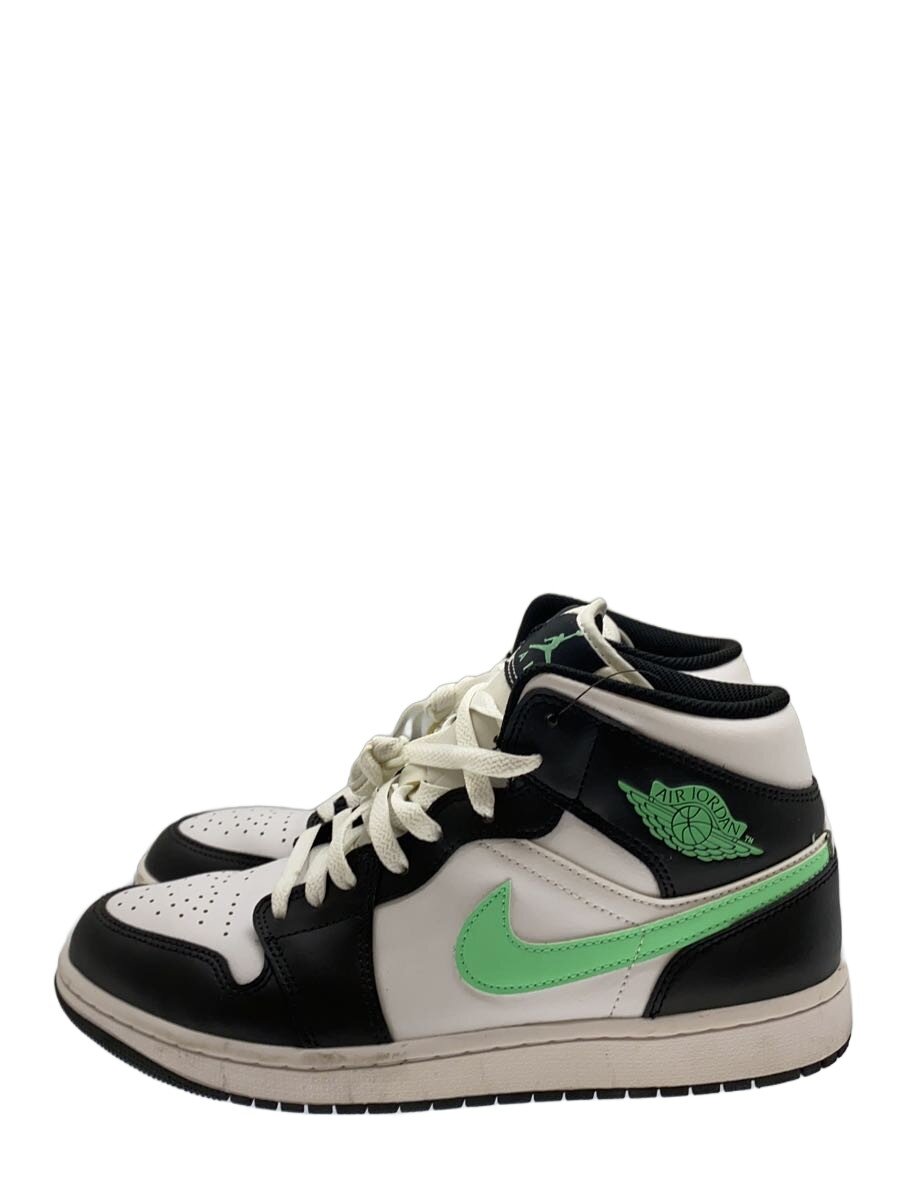 【中古】NIKE◆AIR JORDAN 1 MID_大気圏 ジョーダン 1 ミッド/28糎/BLK//【シューズ】