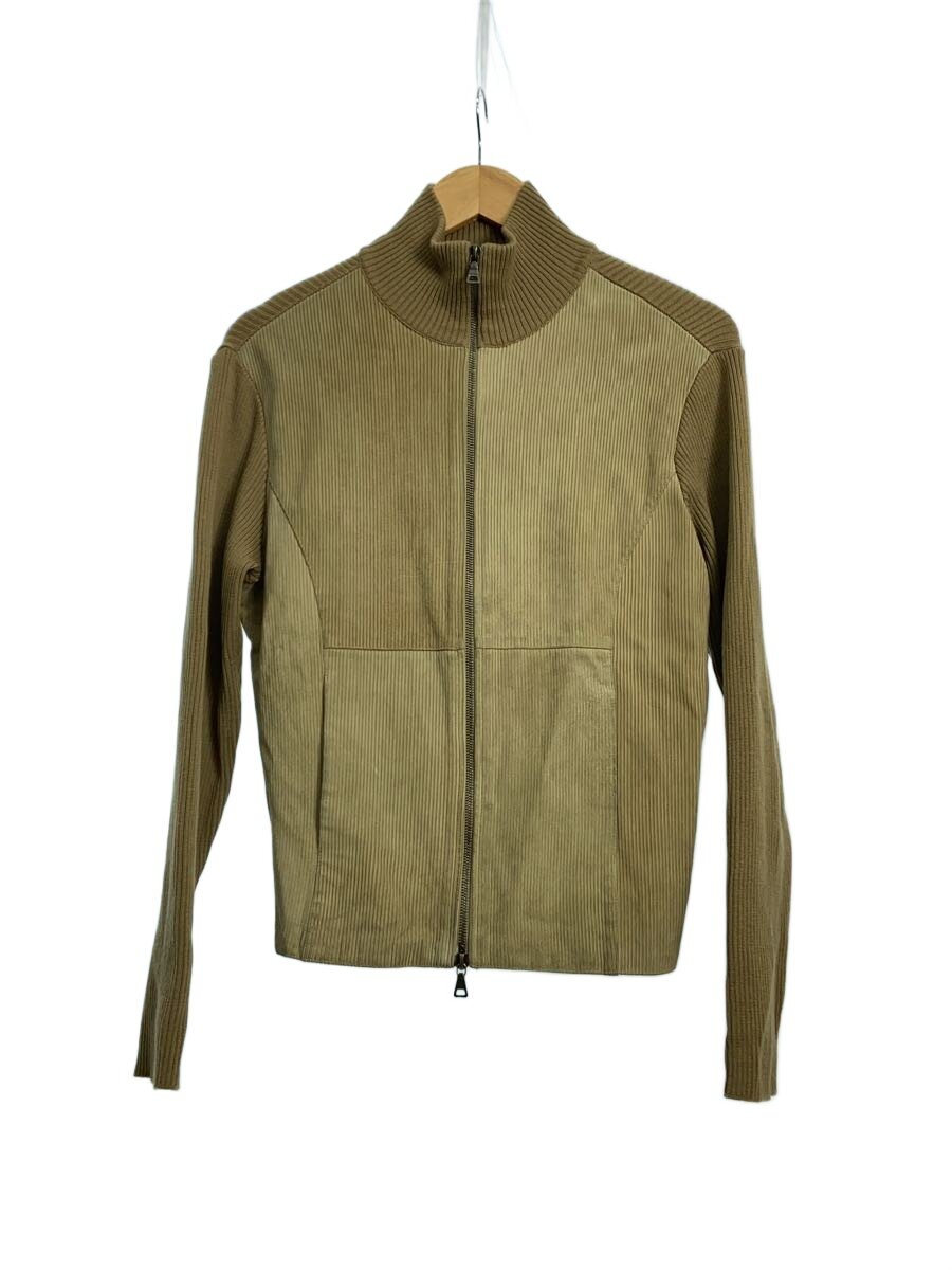 【中古】JIL SANDER◆ニット・セーター(薄手)/44/切替/ウール/レザー/BEG/無地【メンズウェア】｜2ｎｄ STREET 店