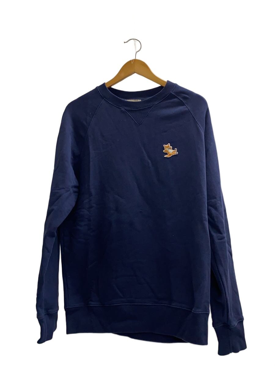 【中古】MAISON KITSUNE◆スウェット/M/コットン/ネイビー/GU00342KM0002【メンズウェア】|2nd STREET 店