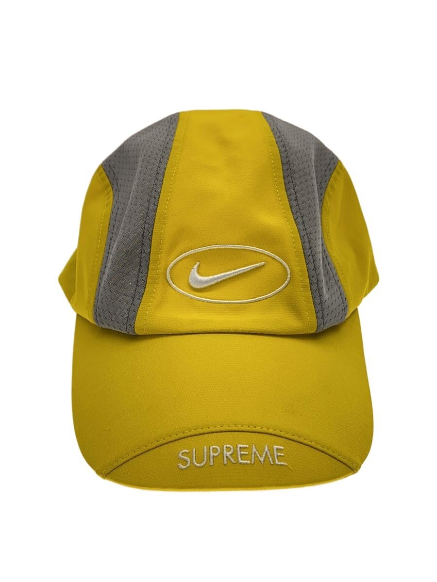 【中古】Supreme◆25SS/RUNNUING HAT/旗がしら/L/ポリエステル/YLW/メンズ【服飾雑貨他】