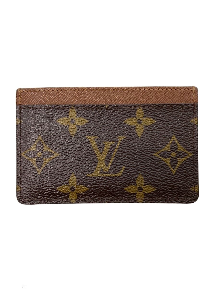【中古】LOUIS VUITTON◆ポルト・カルト・サーンプル_モノグラム・キャンバス/レザー/BRW/総柄/メンズ【服飾雑貨他】｜2ｎｄ STREET 店