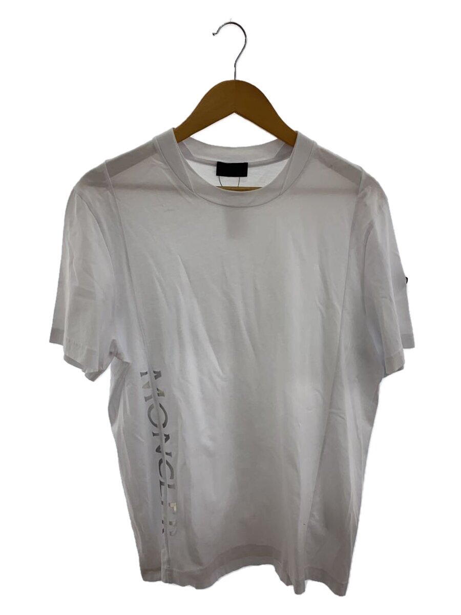 【中古】MONCLER◆22ss/ティーシャツ/S/綿織物/WHT/無地/i10918c00036//【メンズウェア】