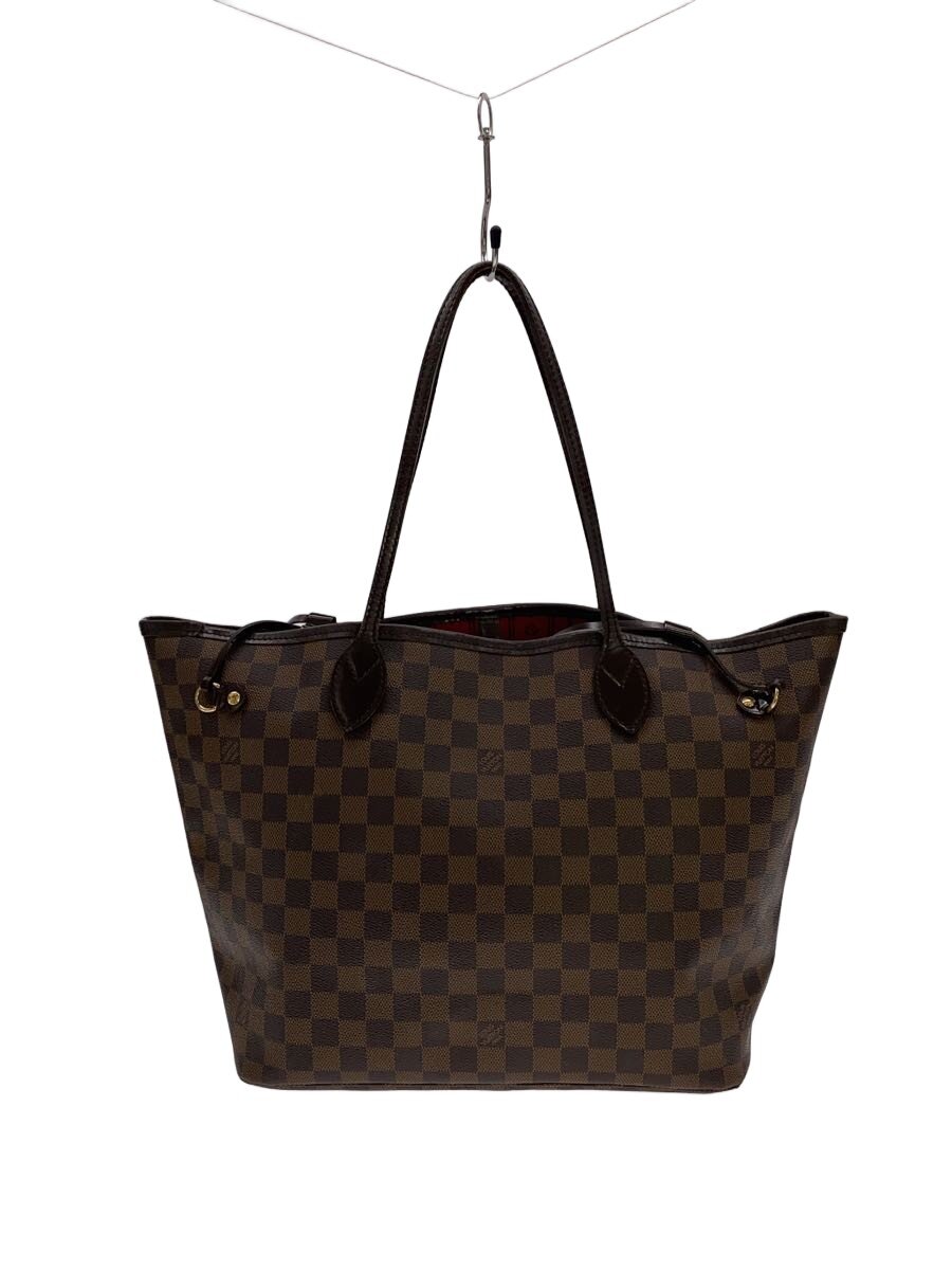 【中古】LOUIS VUITTON◆1)ネヴァーフルMM_ダミエ・エベヌ/PVC/BRW【御徒面子】