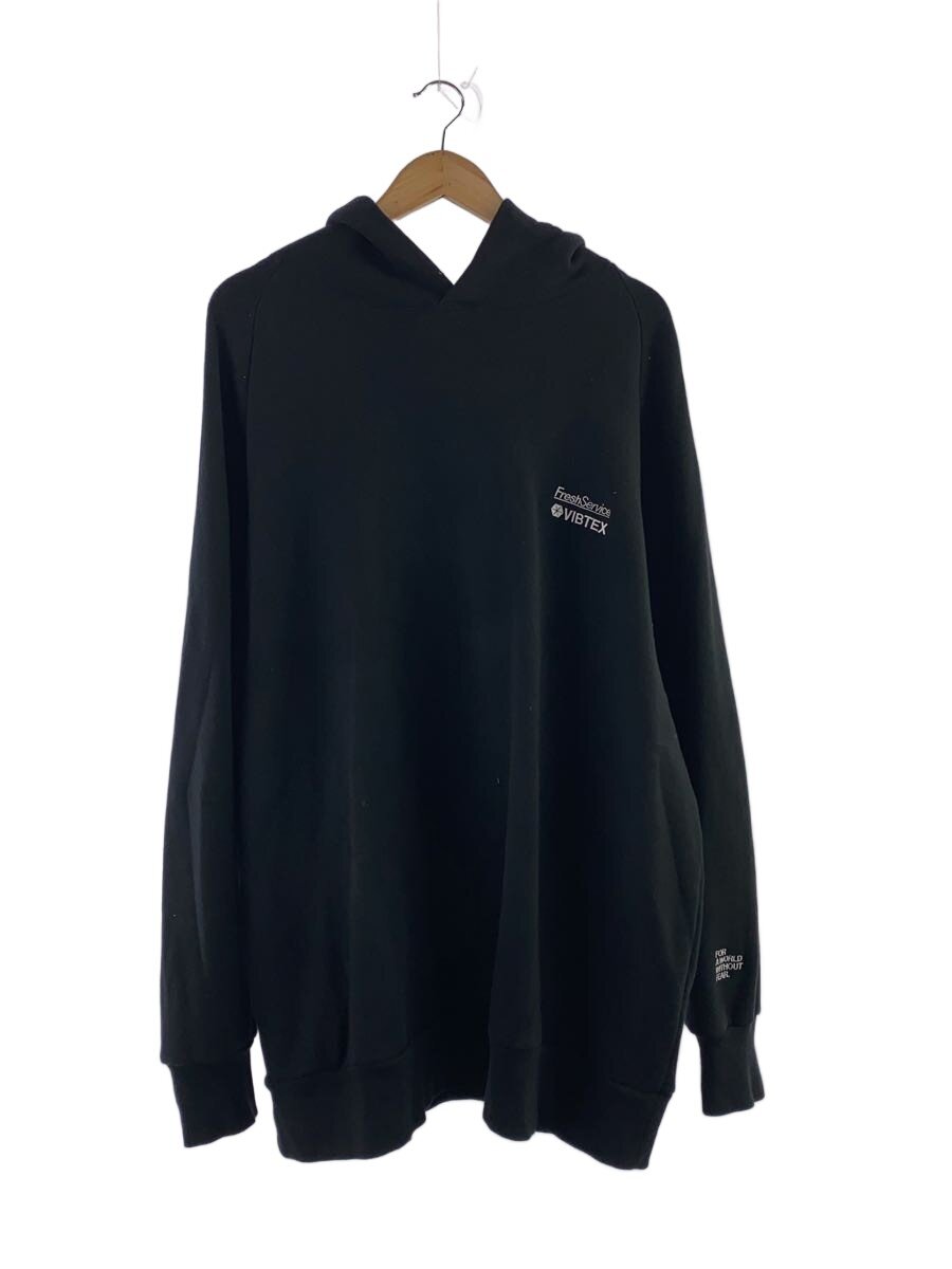 【中古】FreshService◆パーカー/L/綿織物/BLK/無地【メンズウェア】
