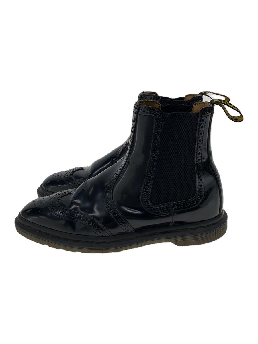 【中古】Dr.Martens◆ブーツ/24糎/BLK/AW006/CK05V/ウィングチップサイドゴアブーツ【シューズ】