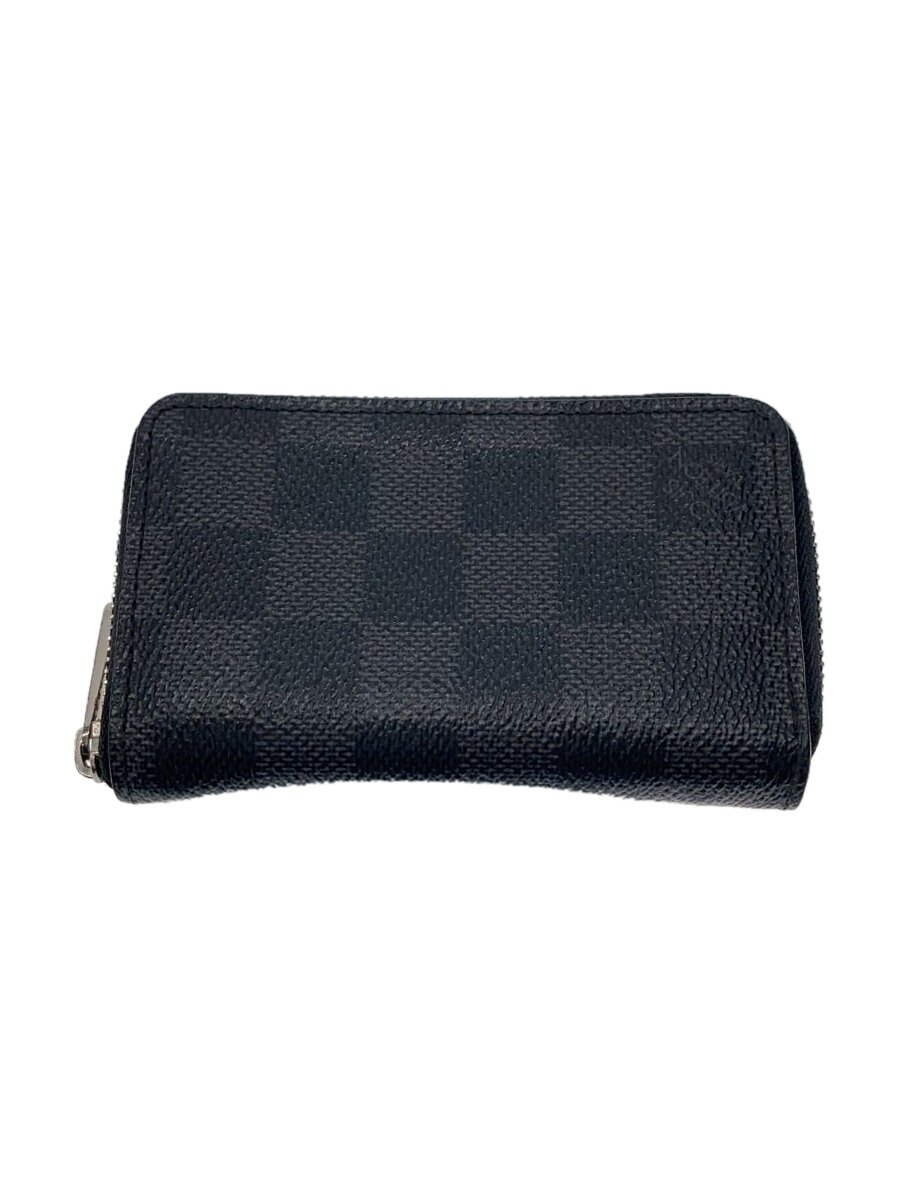【中古】LOUIS VUITTON◆ジッピー・コインパース_ダミエ・グラフィット_BLK/PVC/BLK/メンズ【服飾雑貨他】
