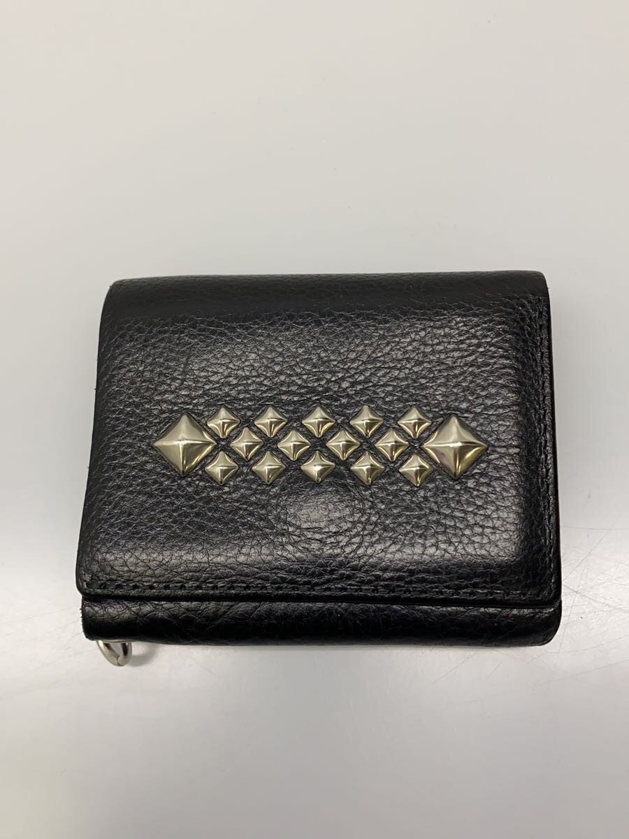 【中古】CALEE◆銭入れ/なめし革/BLK/メンズ/studs leather multi wallet/? NULL ?【服飾雑貨他】