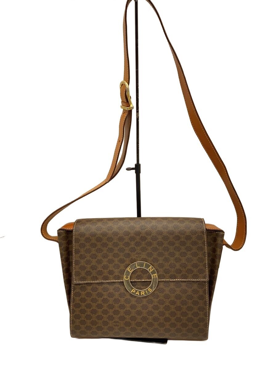 【中古】CELINE◆ショルダーバッグ/--/BRW/総柄/M10【御徒面子】