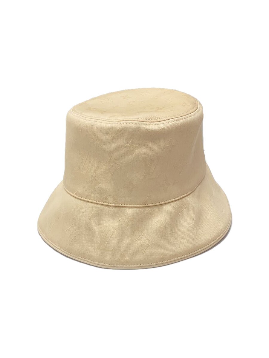 【中古】LOUIS VUITTON◆井戸釣瓶かぶり笠/--/綿織物/BEG/メンズ/M7090M【服飾雑貨他】