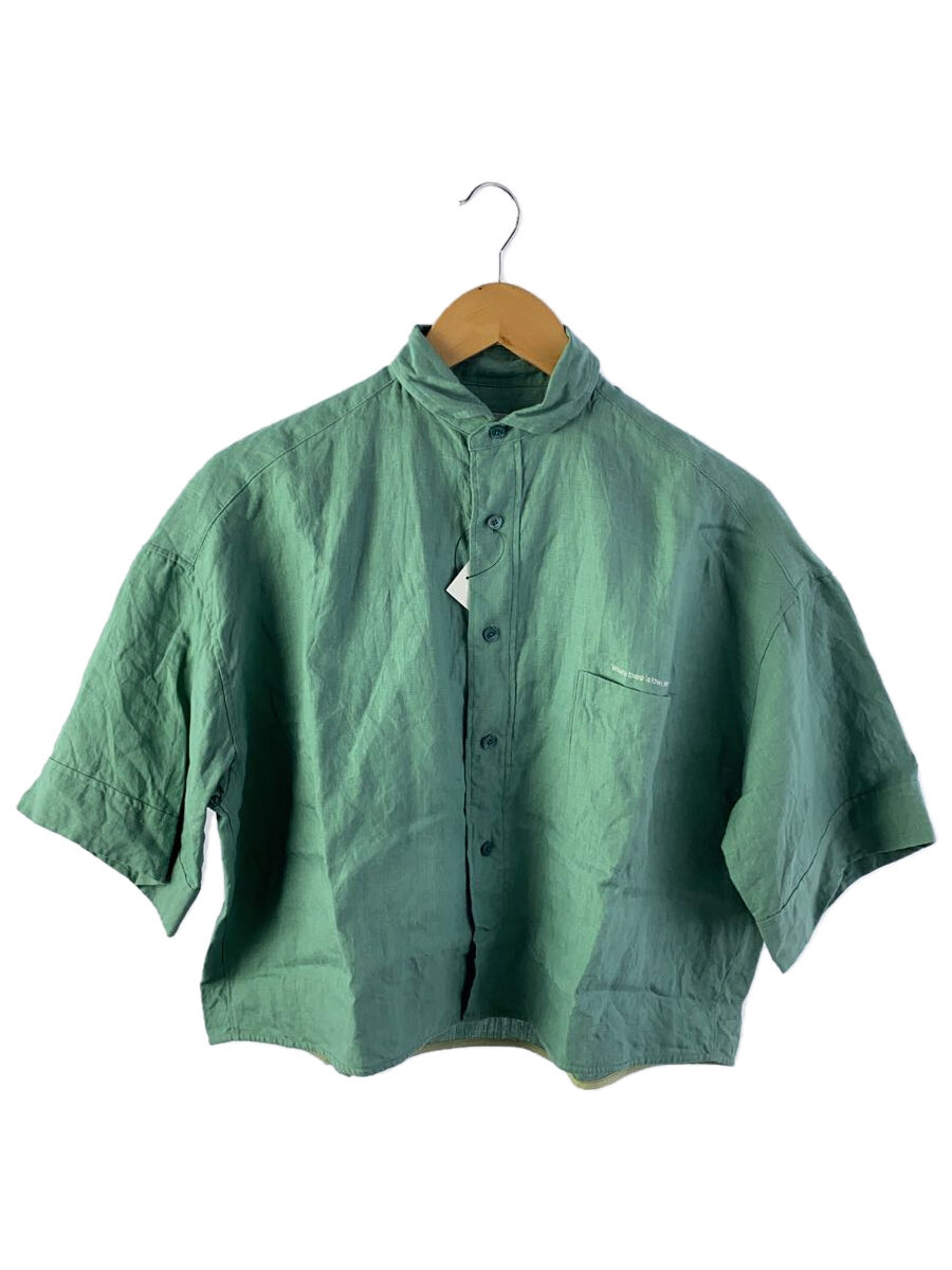 【中古】TICCA◆24SS/Spick\u0026Span別注/リネン半袖エンブロイダイリーシャツ/FREE/GRN/tbds-419//【レディース御召しもの】