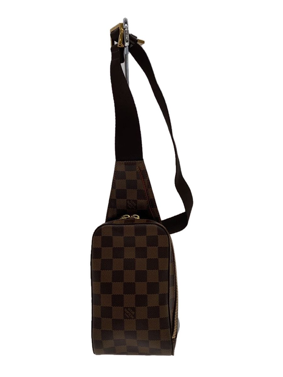 【中古】LOUIS VUITTON◆ジェロニモス_ダミエ・エベヌ_BRW/PVC/BRW//【御徒面子】