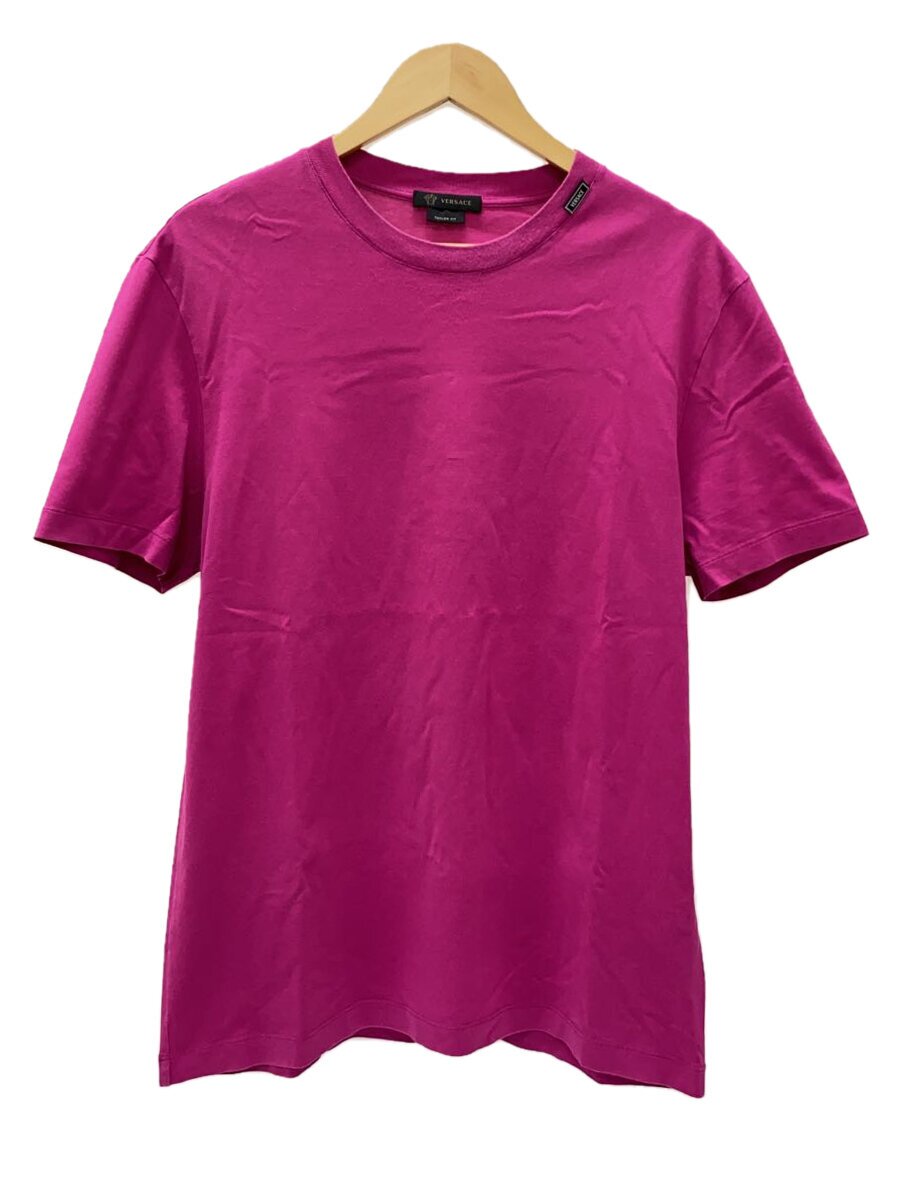 【中古】VERSACE◆プルオーバー/XL/綿織物/PNK/無地/A85177【メンズウェア】