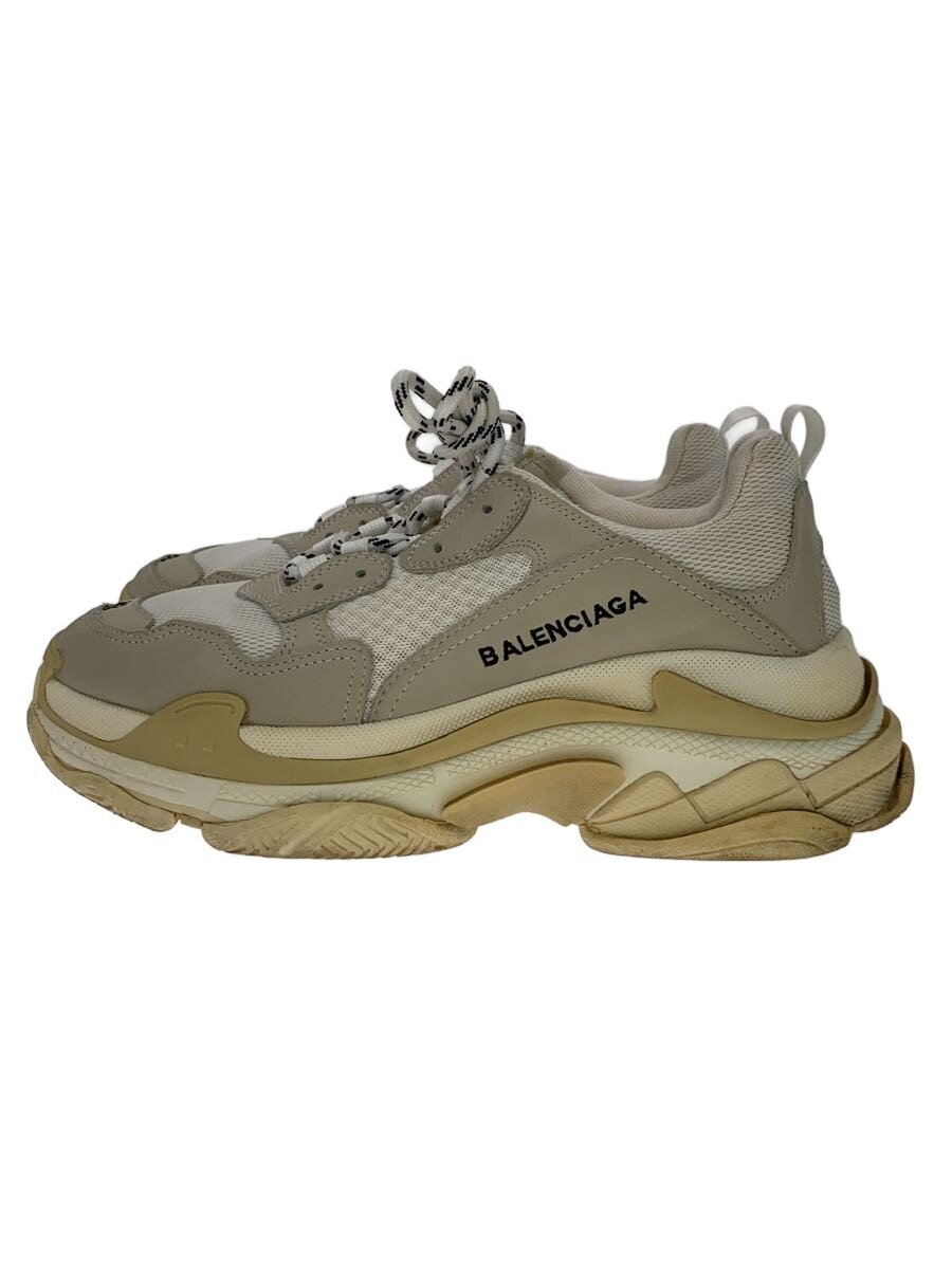 【中古】BALENCIAGA◆ローカットスニーカー/42/BEG/TRIPLE S【シューズ】