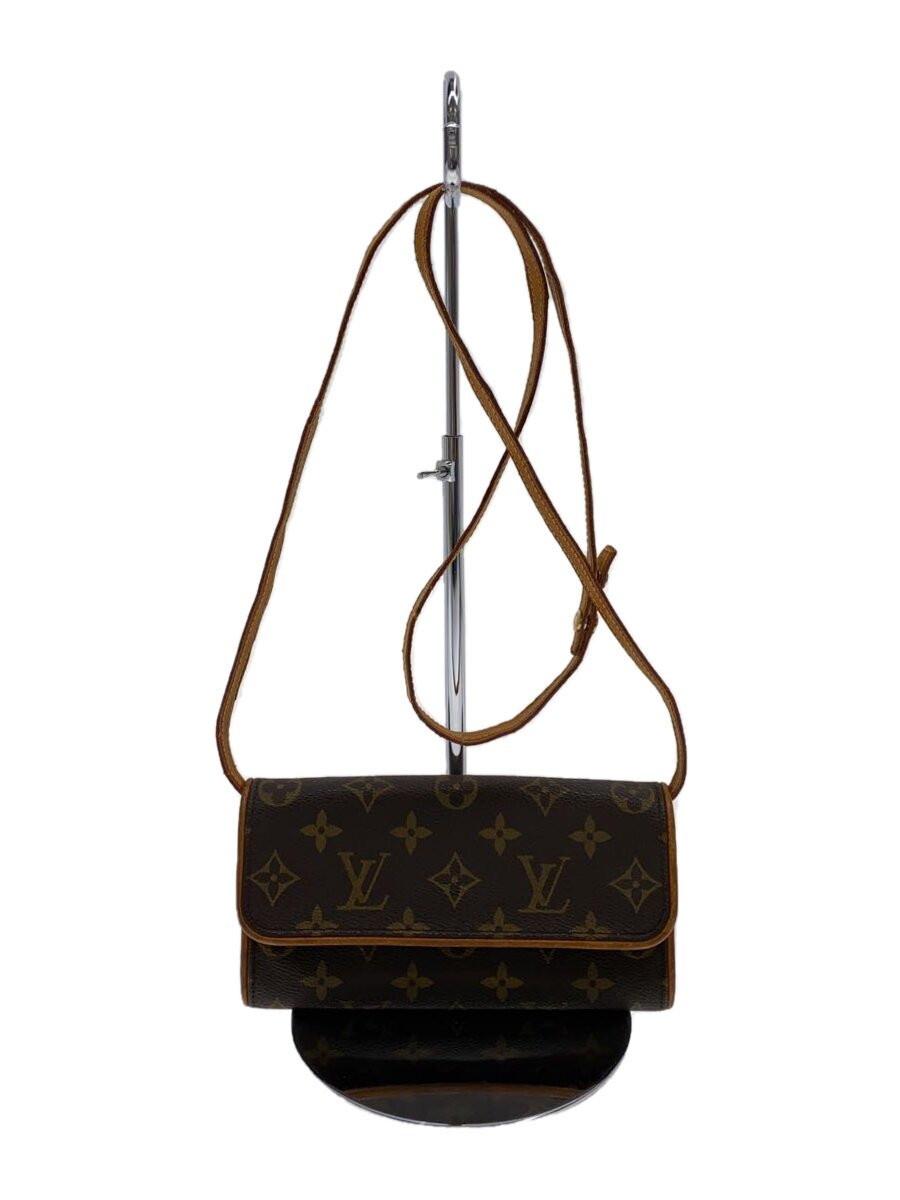 【中古】LOUIS VUITTON◆合財袋/なめし革/BRW/モノグラム/M51854【御徒面子】