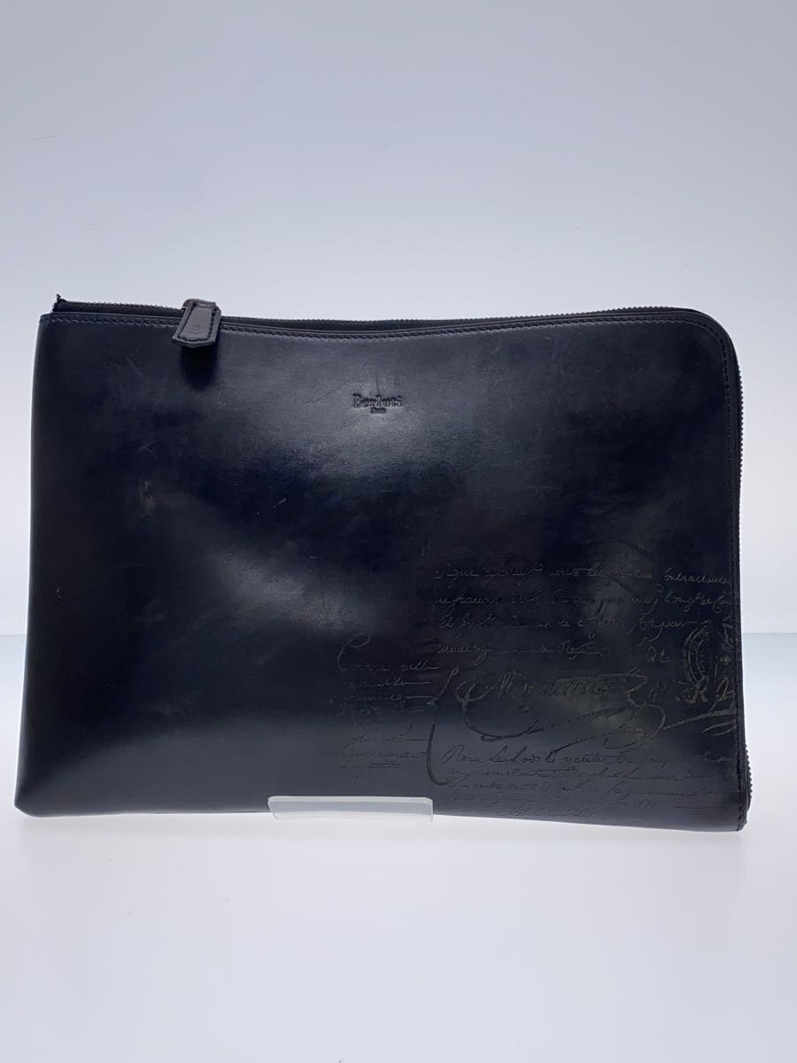 【中古】BERLUTI◆二番め御徒面子/ニノGM/なめし革/BLK【御徒面子】