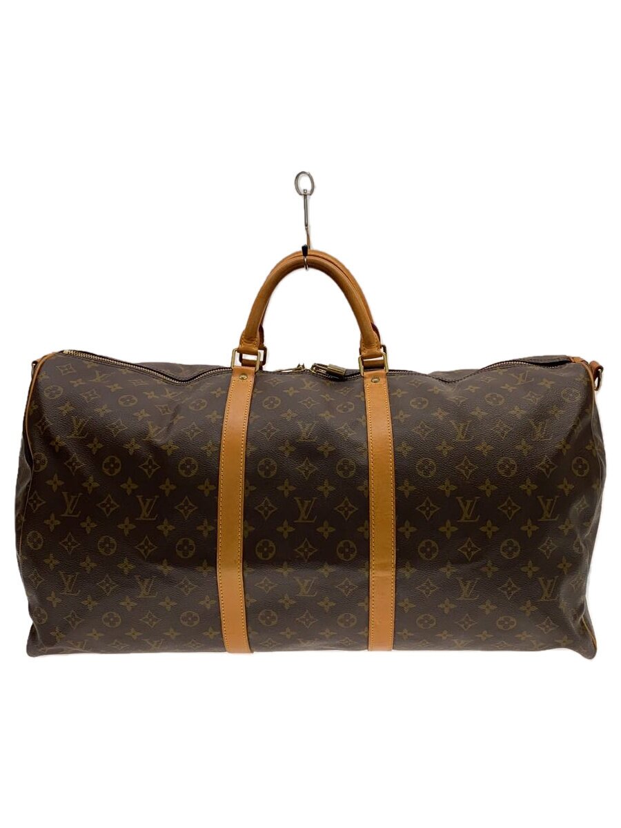 【中古】LOUIS VUITTON◆キーポル60_モノグラム・帆布/PVC/BRW【御徒面子】