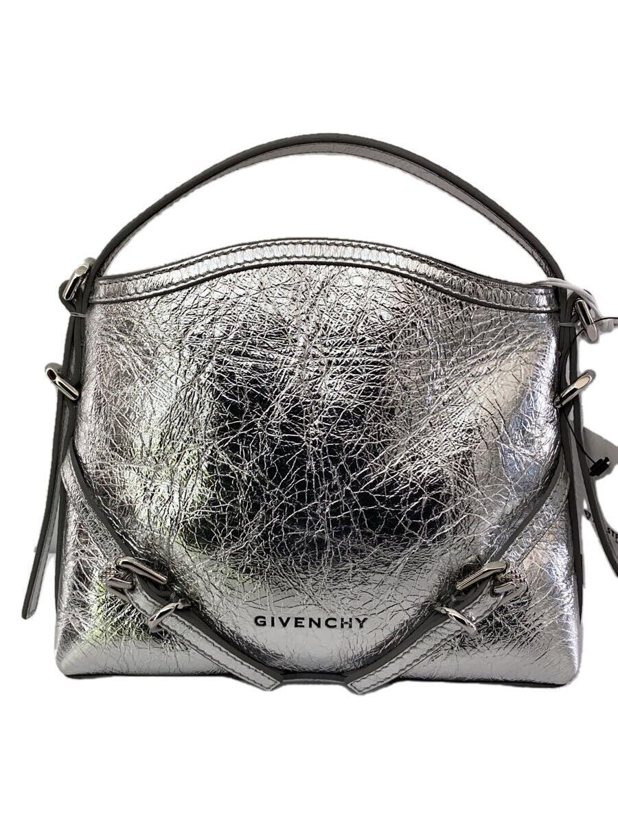 【中古】GIVENCHY◆ショルダーバッグ/ラミネートレザー/SLV/無地/BB60NHB26C 934/ナノ ヴォワイユー【バッグ】｜2ｎｄ STREET 店